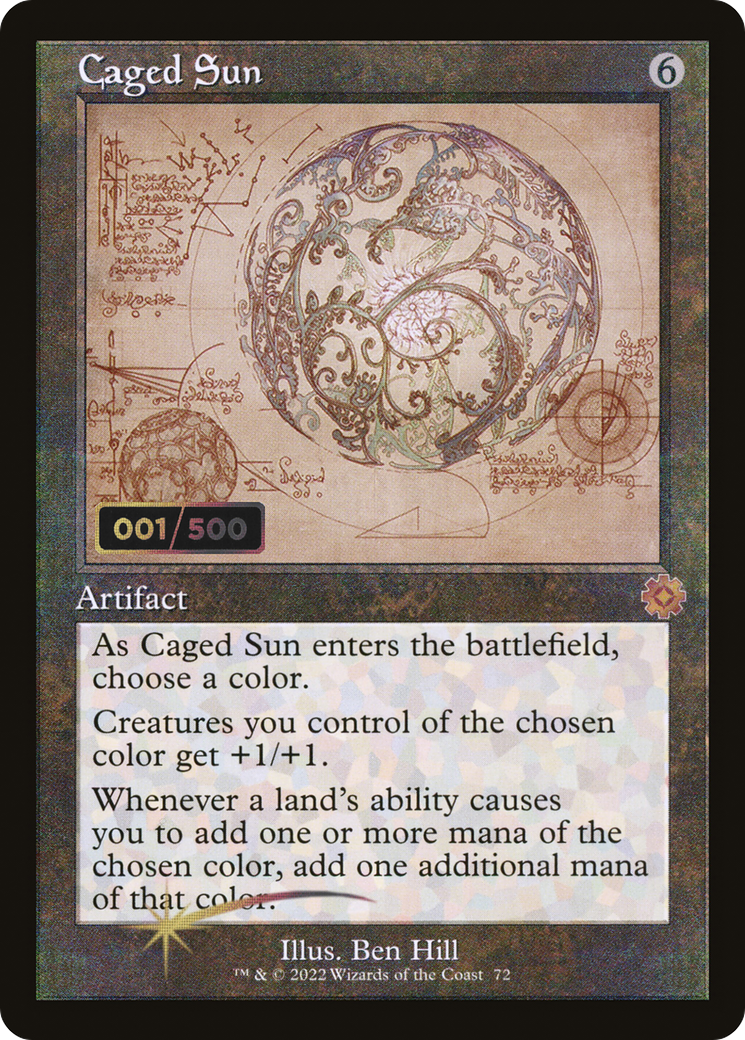 Caged Sun (BRR-72Z) - The Brothers' War Retro Artifacts Foil