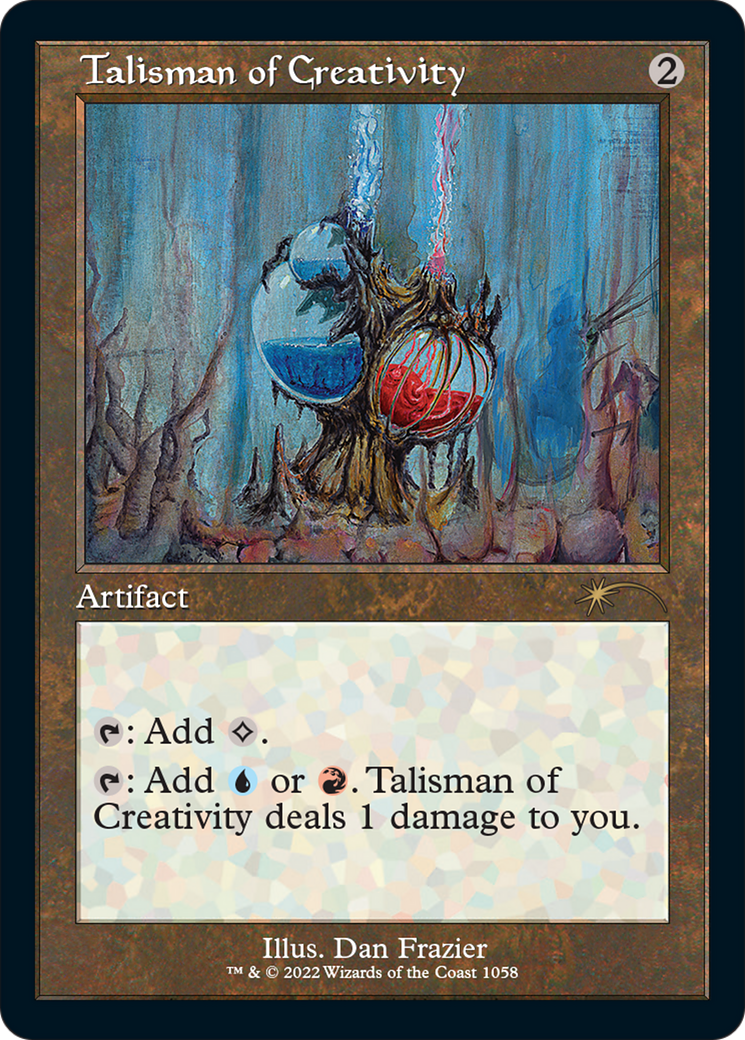 Talisman of Creativity (SLD-1058) - Secret Lair Drop Etched Foil