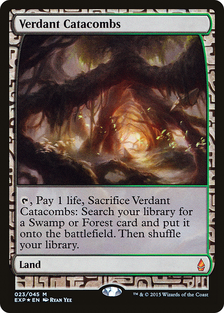 Verdant Catacombs (EXP-023) - Zendikar Expeditions Foil