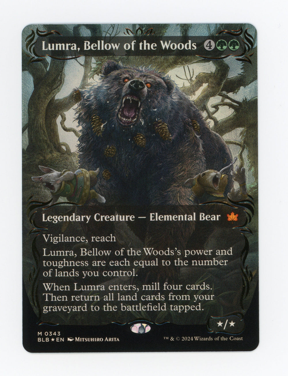 Lumra, Bellow of the Woods — Borderless|Anime|Raised Foil — ID 17244