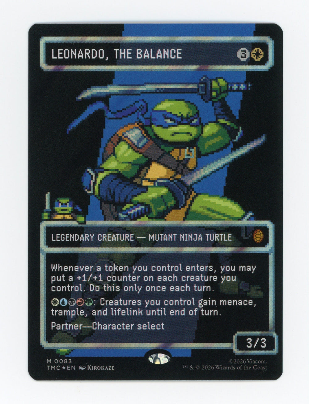 Leonardo, the Balance — Borderless|Pixel|Surge Foil — ID 17317