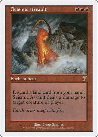 Seismic Assault (7ED-216) - 7th Edition Foil
