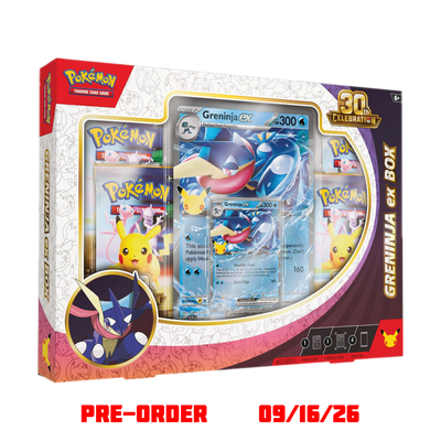 Pokémon 30th Celebration Greninja ex Box
