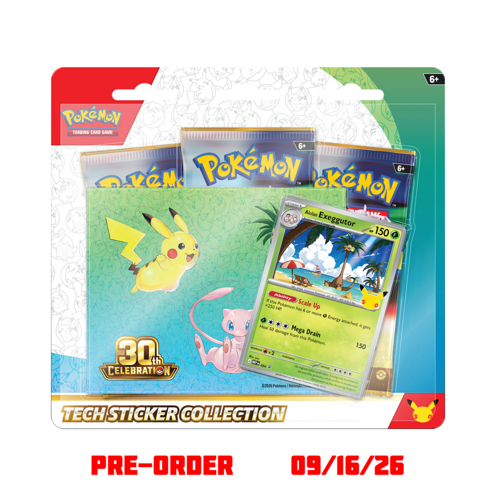 Pokémon 30th Celebration Tech Sticker Collection (Alolan Exeggutor)