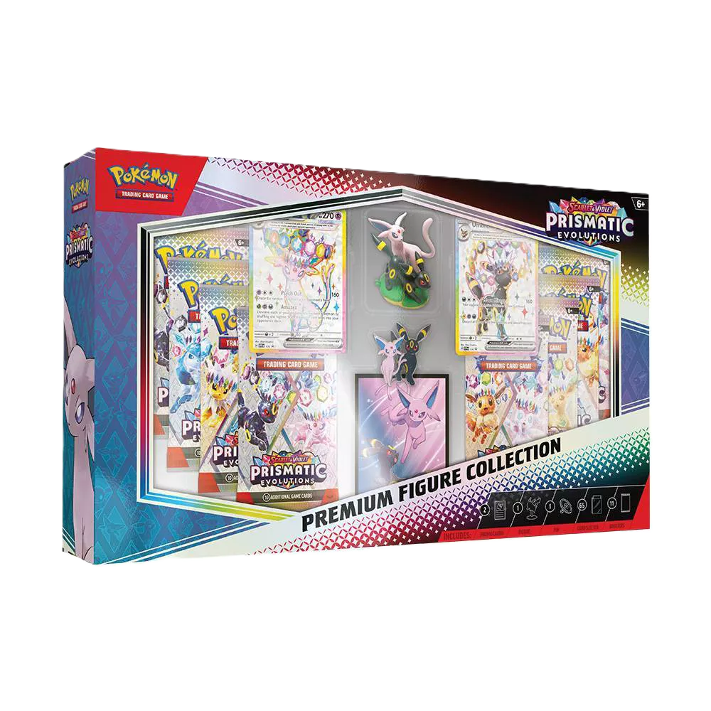 Pokemon Scarlet & Violet Prismatic Evolutions Premium Figure Collection Box