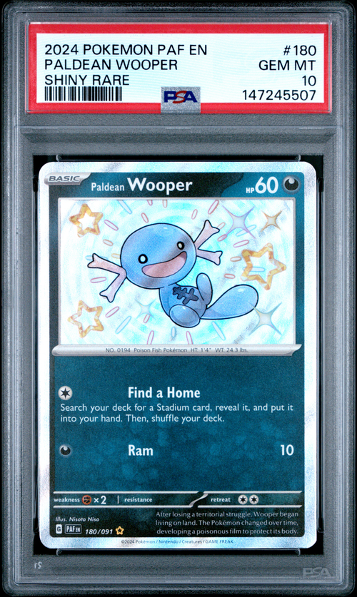 PSA 10 PALDEAN WOOPER SHINY RARE
