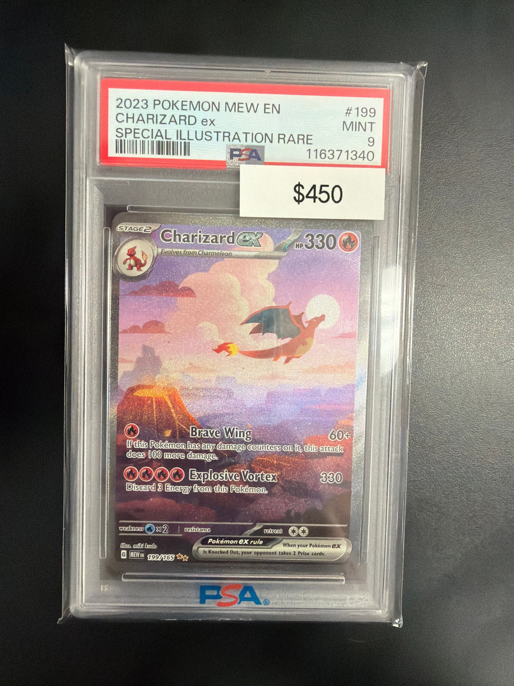 Pokemon Japanese 151 Charizard EX #199 PSA 9