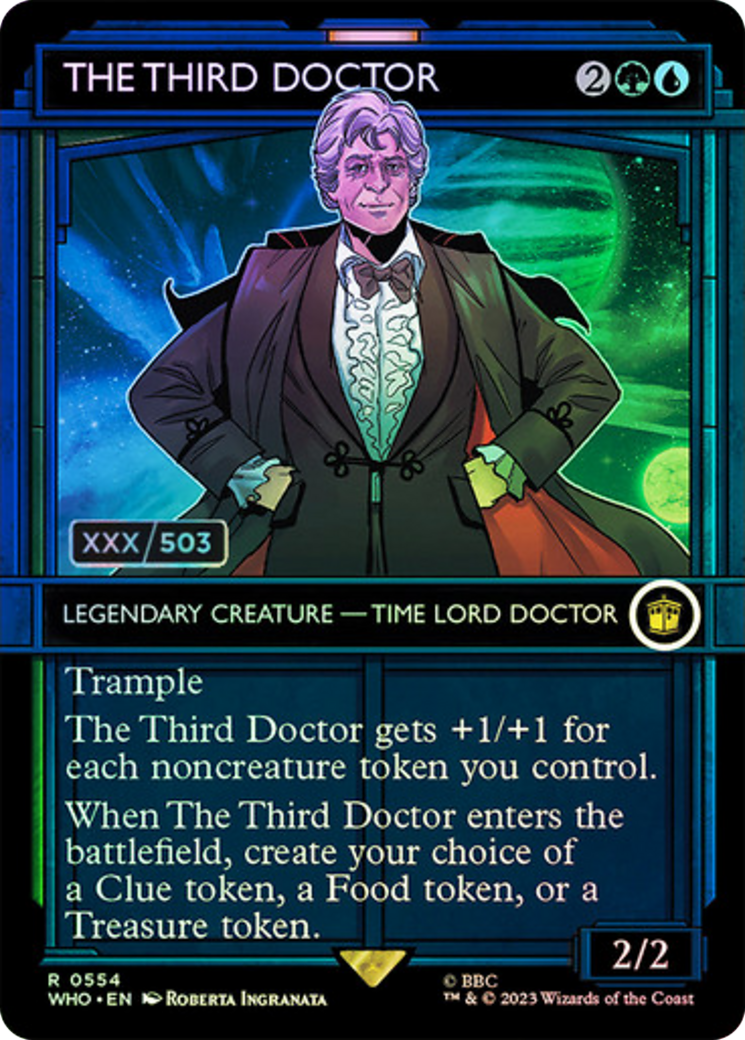 The Third Doctor (WHO-554Z) - Doctor Who: (Showcase) (Borderless) Foil