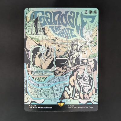 [FOIL] Gandalf the White (Borderless Poster) - The Lord of the Rings: Tales of Middle-earth Holiday Release - English - NM