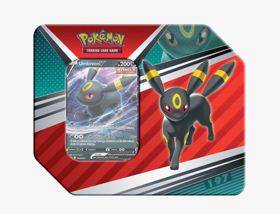 Pokemon: V Heroes Tin [Umbreon V] (5 Packs)