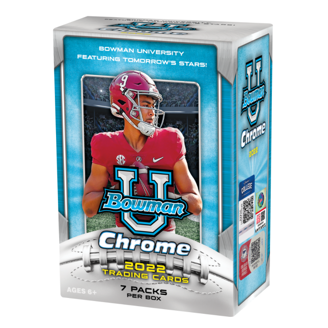 2022 Bowman U Chrome Football Blaster Value Box