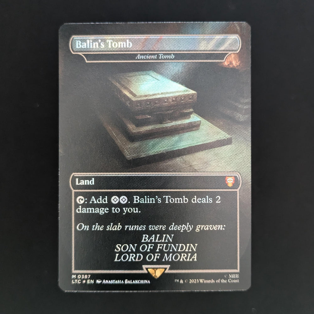 [FOIL] Balin's Tomb - Ancient Tomb (Surge Foil) - Commander: The Lord of the Rings: Tales of Middle-earth: Extras - English - NM
