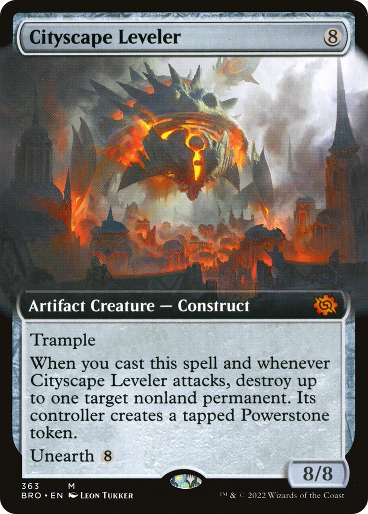 Cityscape Leveler (BRO-363) - The Brothers' War: (Extended Art) Foil