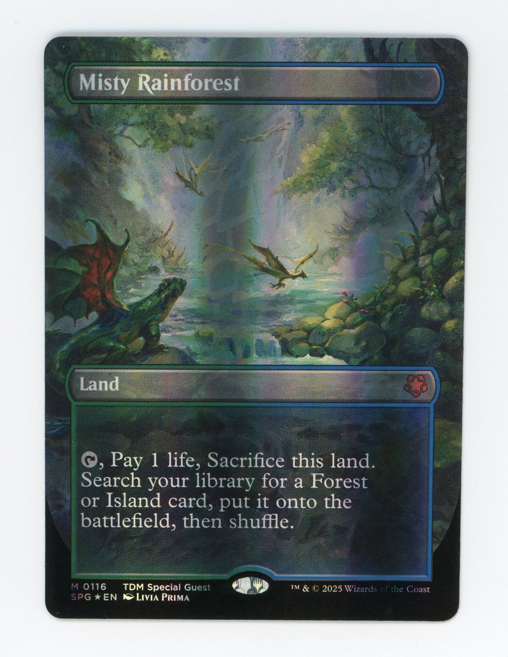 Misty Rainforest — Borderless|Dragonscale Foil — ID 17782