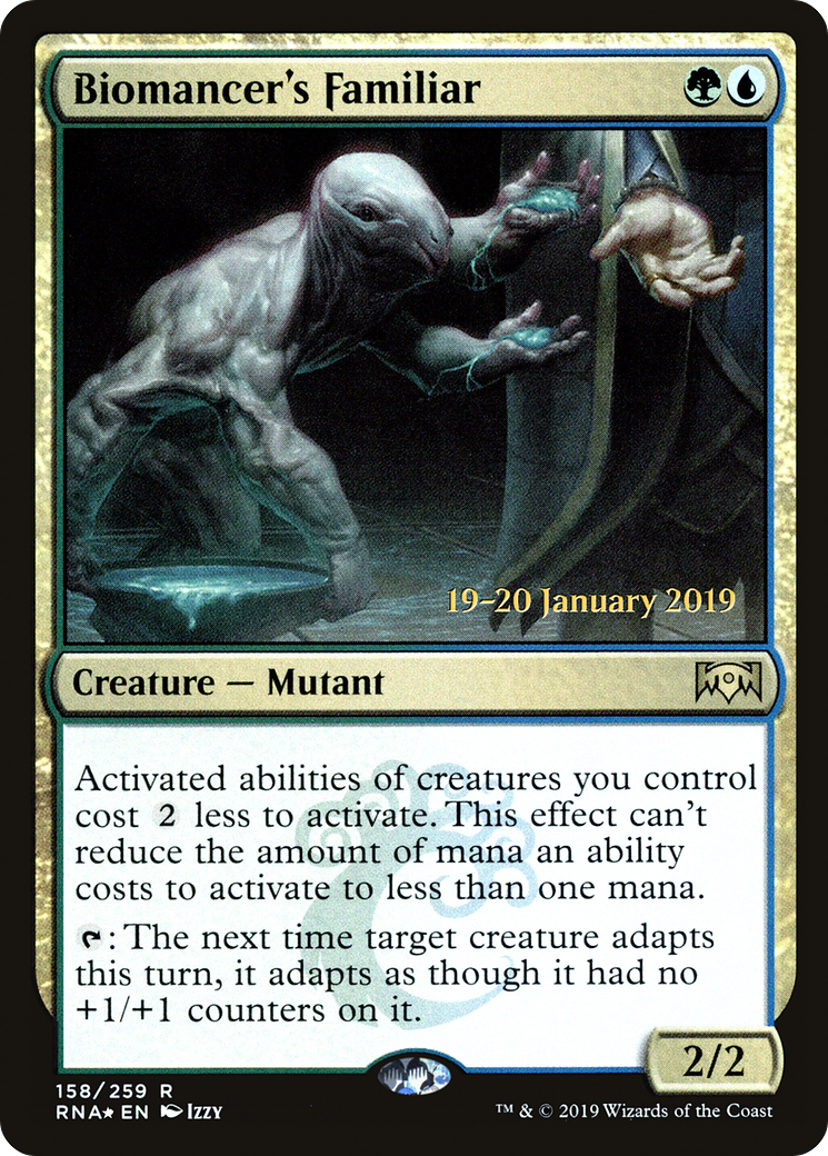 Biomancer's Familiar (PRE-158S) - Ravnica Allegiance Promos Foil