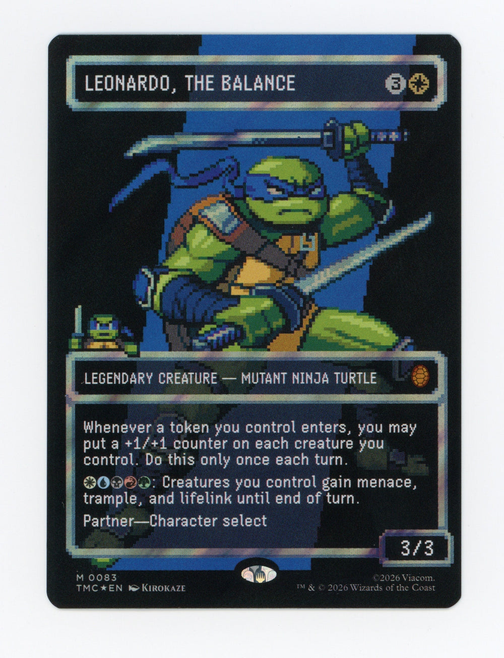 Leonardo, the Balance — Borderless|Pixel|Surge Foil — ID 17318