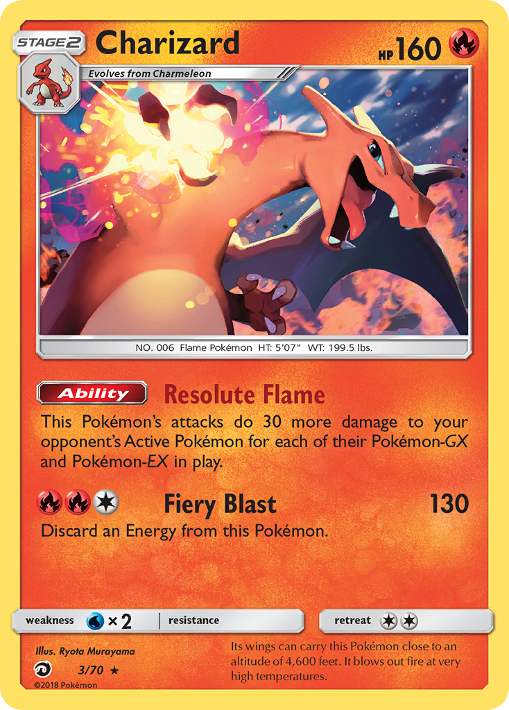 Charizard 3 70 Dragon Majesty Holofoil
