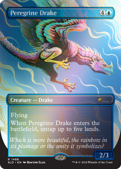 Peregrine Drake (SLD-1488â˜…) - Secret Lair Drop (Borderless) Foil