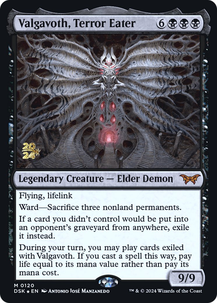 Valgavoth, Terror Eater (PRE-120S) - Duskmourn: House of Horror Promos Foil