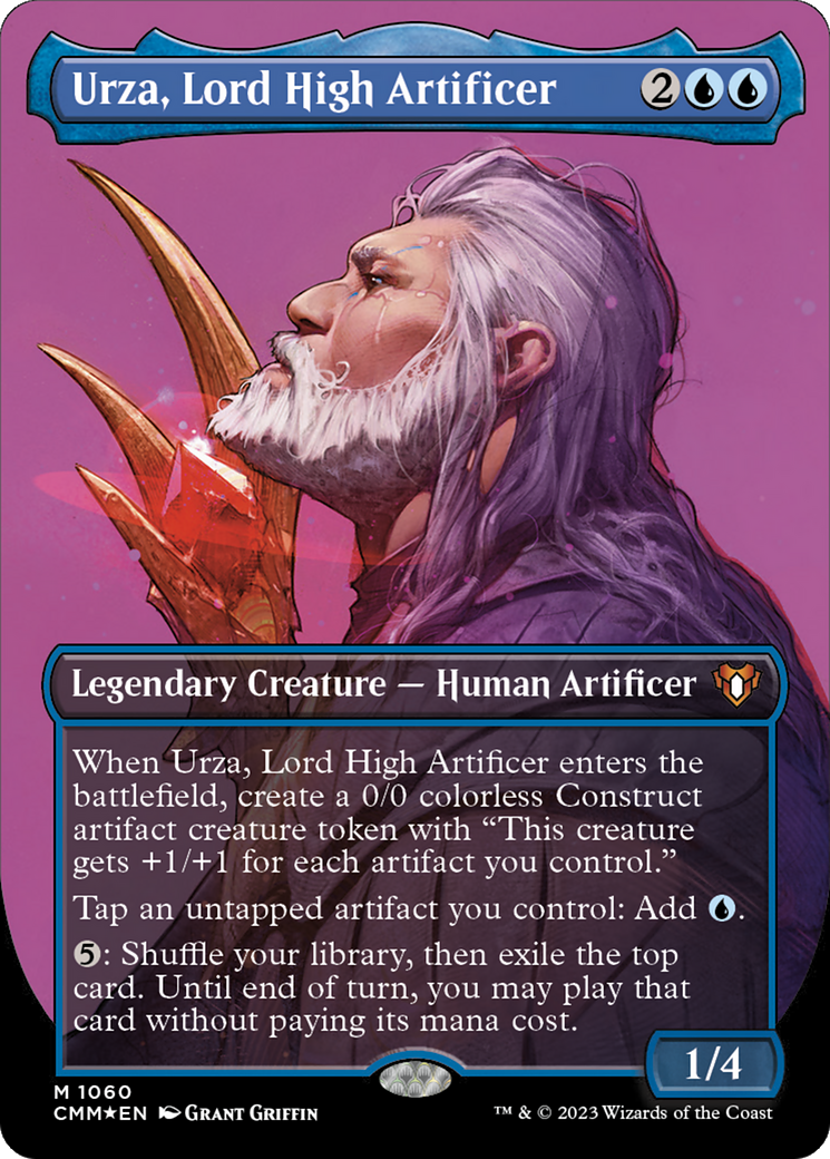 Urza, Lord High Artificer (CMM-1060) - Commander Masters (Borderless)