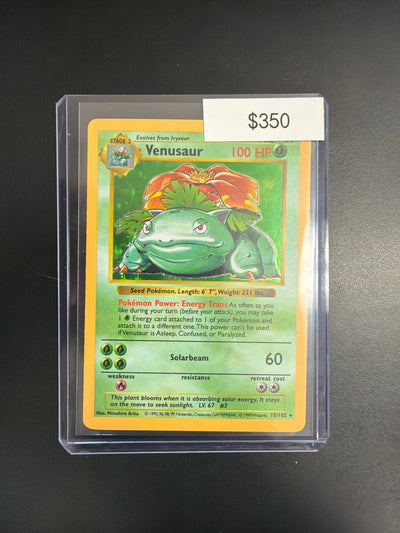 Pokemon Venusaur Base Set Shadowless #15/102