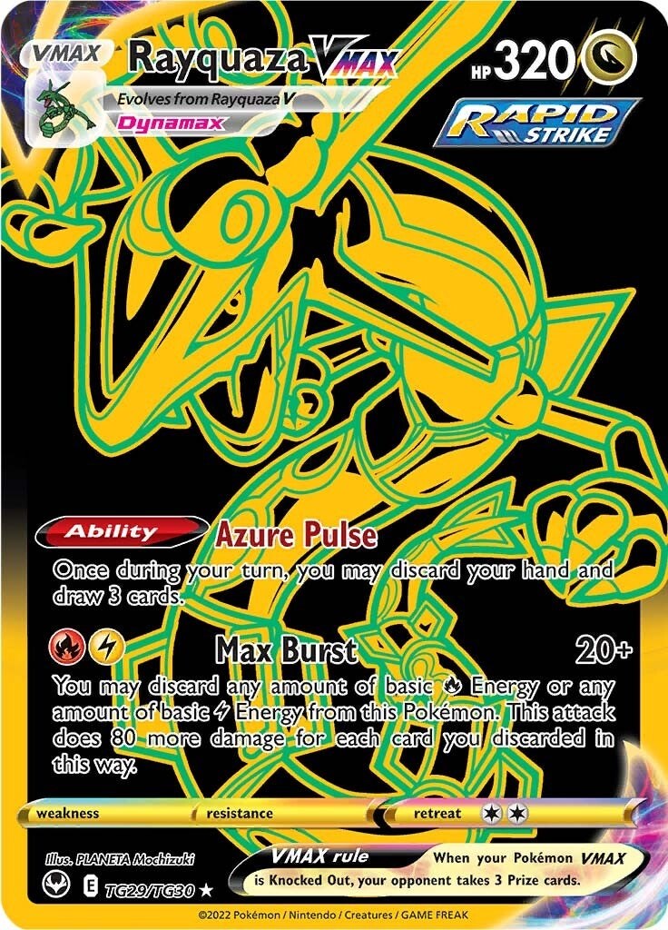 Rayquaza VMAX (Secret) - TG29/TG30 - (SWSH12: Silver Tempest Trainer Gallery)
