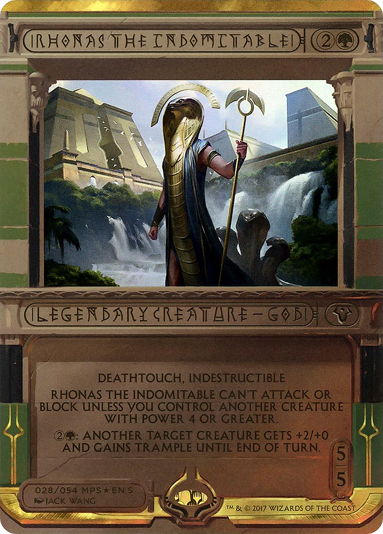 Rhonas the Indomitable (MPS2-028) - Amonkhet Invocations (Borderless) Foil