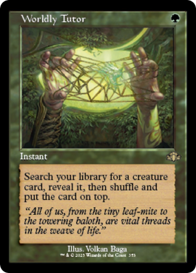 Worldly Tutor (Retro Frame) [DMR - 353]