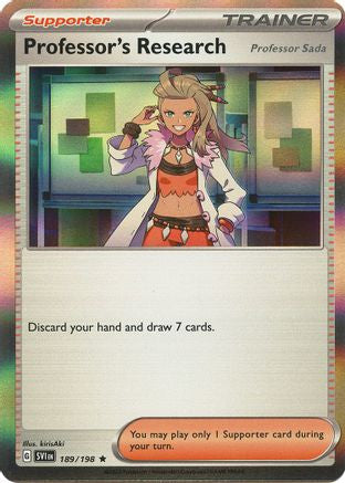 Professor's Research 189 198 189 Sv01 Scarlet Violet Holofoil