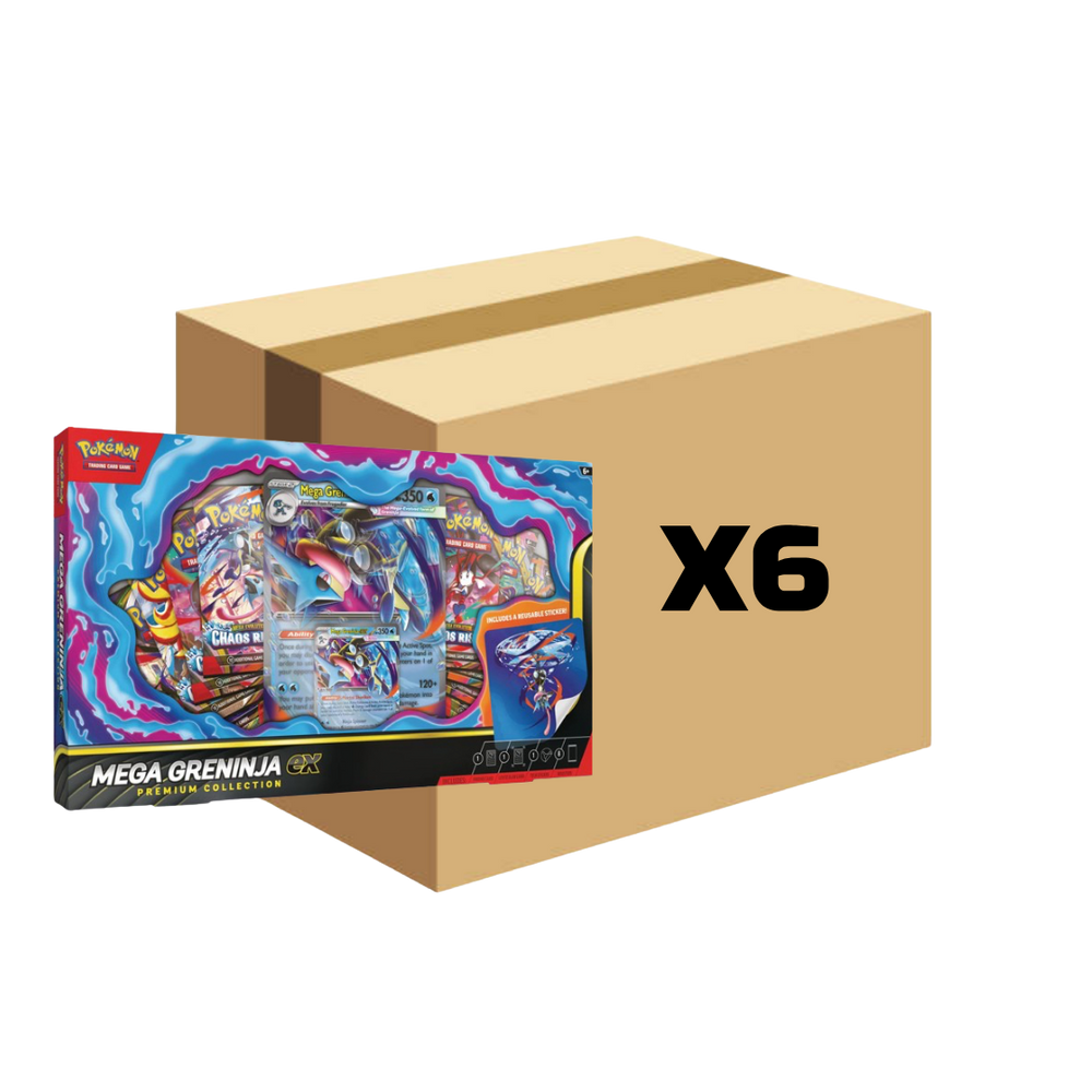 Sealed Case Mega Greninja EX Premium Collection Boxes
