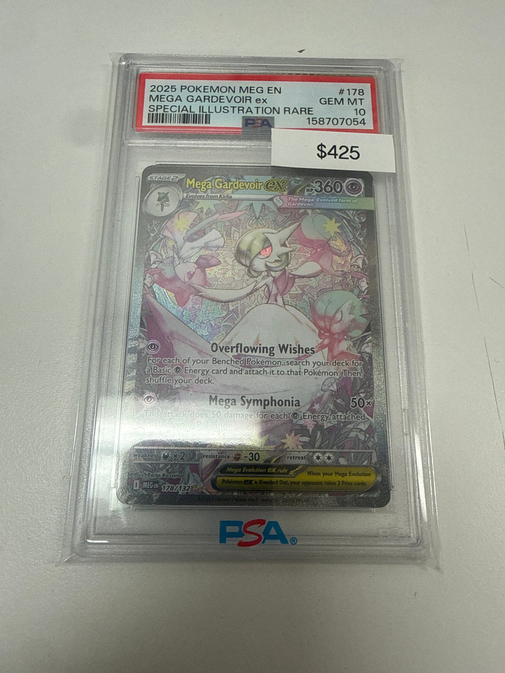 Pokemon Mega Gardevoir Ex #178/132 PSA 10
