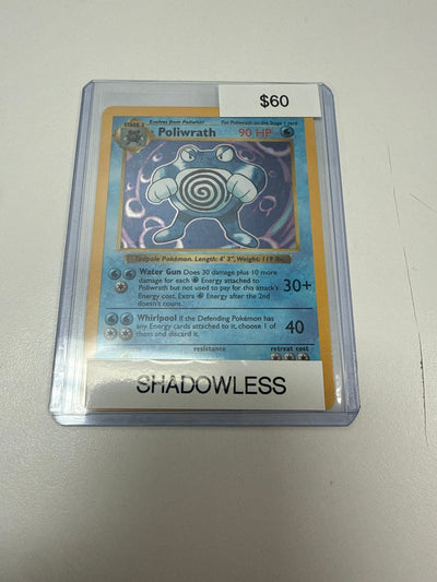 Pokemon Poliwrath Shadowless Holo #13/102