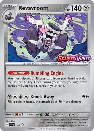 Revavroom Scarlet Violet Base Set Holofoil
