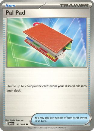 Pal Pad 182 Sv01 Scarlet Violet Reverse Holofoil