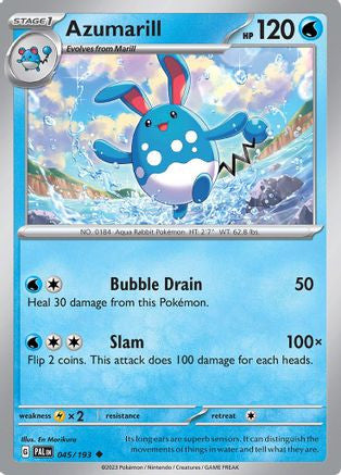 Azumarill 45 Sv02 Paldea Evolved