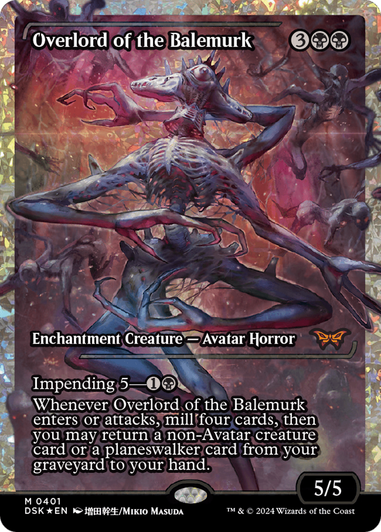 Overlord of the Balemurk (DSK-401) - Duskmourn: House of Horror: (Showcase) Foil