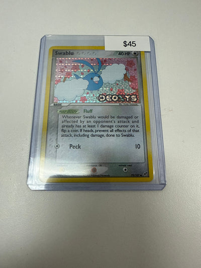 Pokemon Swablu Ex Deoxys Stamped #79/107
