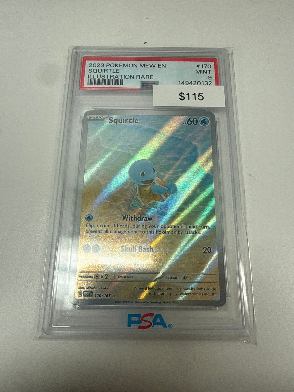 Pokemon Squirtle PSA 9