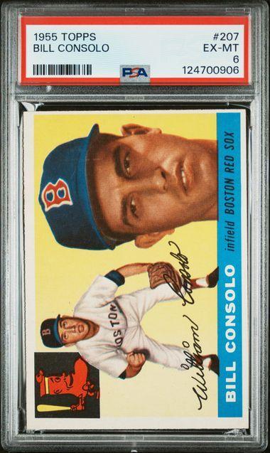 1955 TOPPS #207 BILL CONSOLO PSA 6