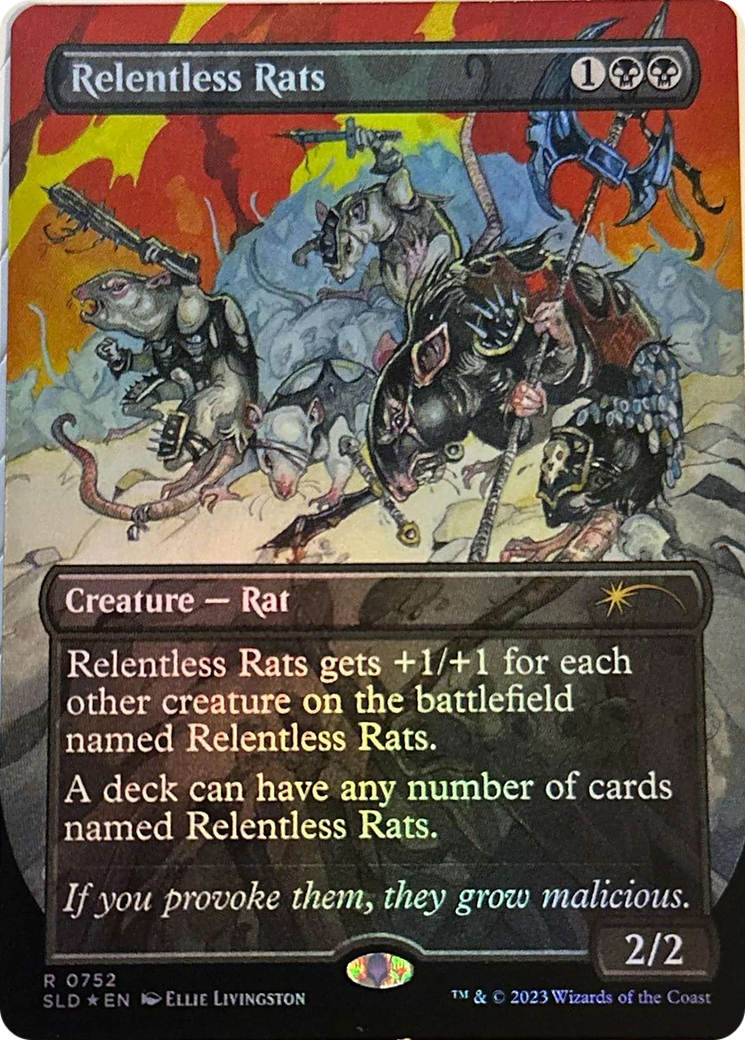 Relentless Rats (SLD-752) - Secret Lair Drop (Borderless) Foil