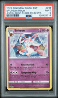 2022 POKEMON SWSH BLACK STAR PROMO SYLVEON-HOLO ASTRL.RDNC.THREE.PK.BLSTR #211 PSA 9