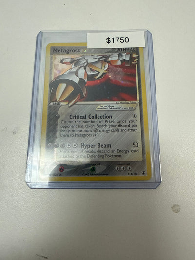 Pokemon Metagross Gold Star Holo #113/113