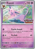 Espeon Best Buy Exclusive 86 Sv Scarlet Violet Promo Cards Holofoil