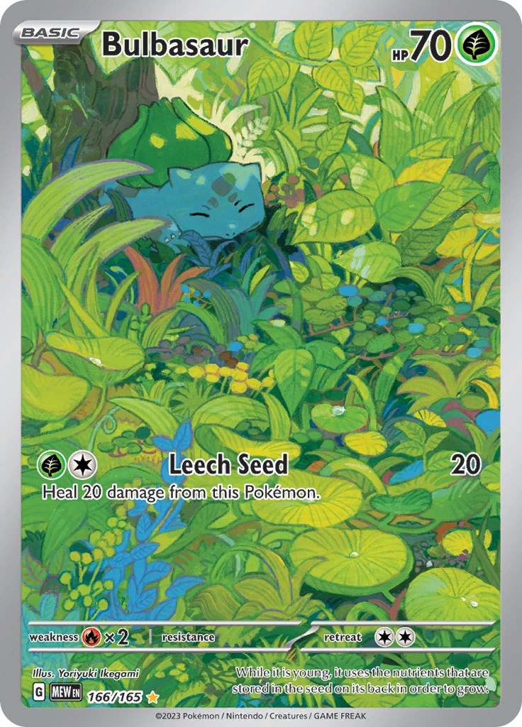 Bulbasaur - 166/165 - 166/165 - (SV: Scarlet & Violet 151)