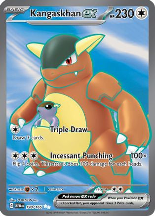 Kangaskhan Ex 190 165 190 Sv Scarlet And Violet 151 Holofoil Lp