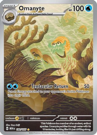 Omanyte 180 165 180 Sv Scarlet And Violet 151 Holofoil
