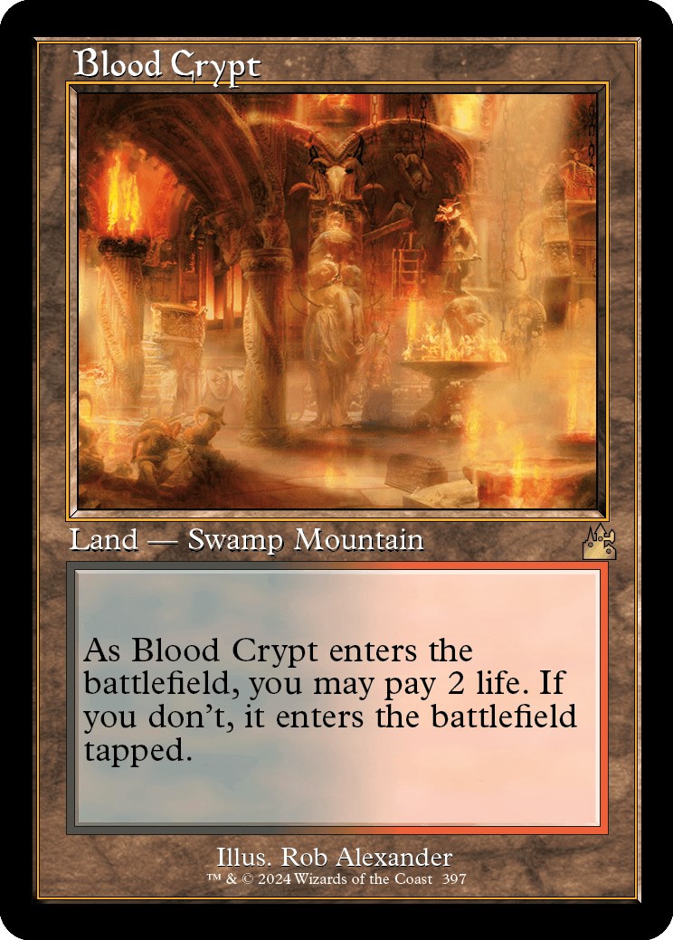 Blood Crypt (Retro Frame) - 397 - (Ravnica Remastered)