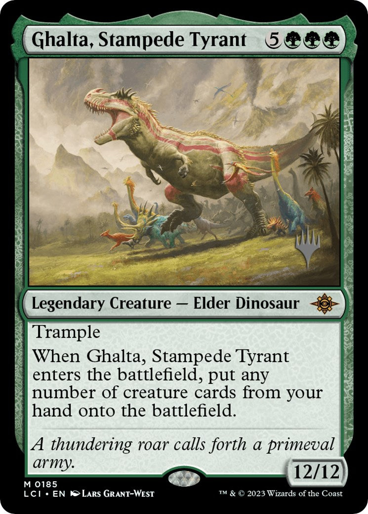 Ghalta, Stampede Tyrant - 185 - (Promo Pack: The Lost Caverns of Ixalan)