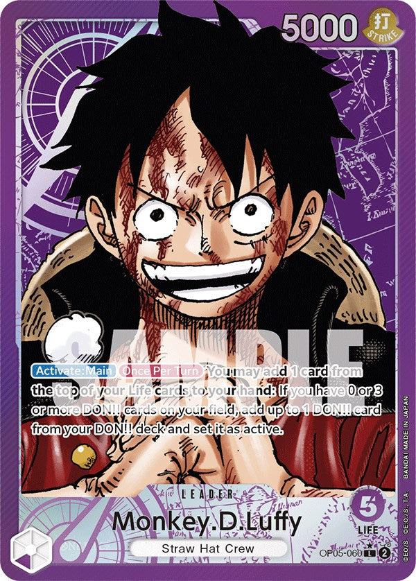 Monkey.D.Luffy (060) (Alternate Art) - OP05-060 - (Awakening of the New Era)