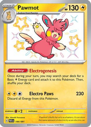 Pawmot 144 Sv Paldean Fates Holofoil